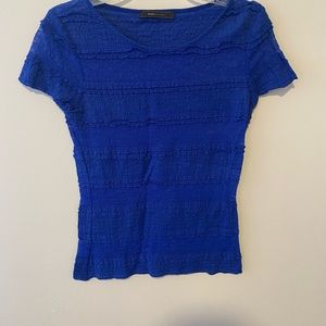 BCBG Short sleeve lace top